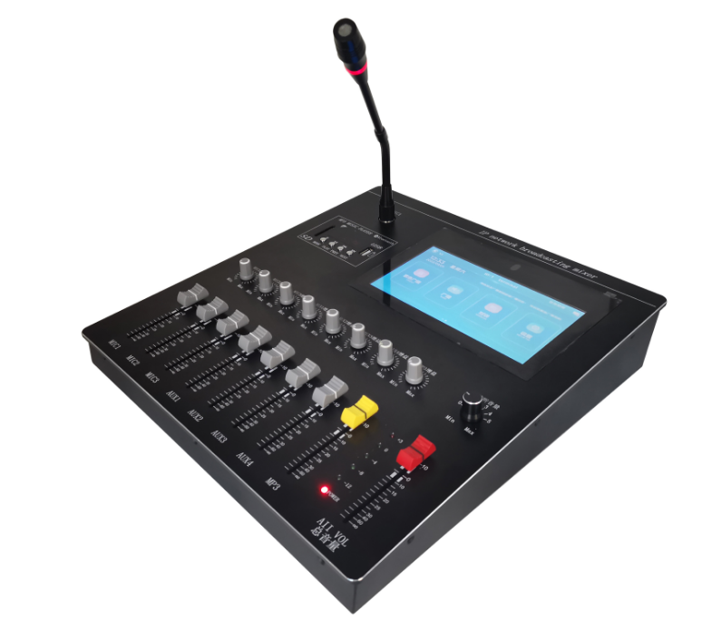 7英寸全彩色触屏IP网络调音台